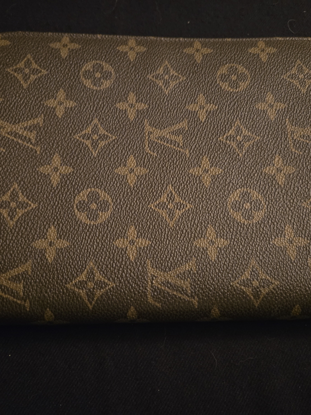 Louis Vuitton Authentic Monogram Zippered Travel Wallet/Agenda - Brown - Picture 6 of 6